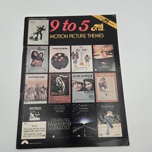 Vintage Sheet Music Songbook 9 to 5 plus 12 Motion Picture 70s Movie Softcover